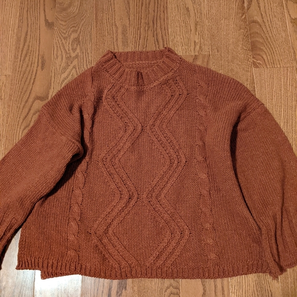 Copper colour crew neck jumper/sweater - Picture 1 of 2